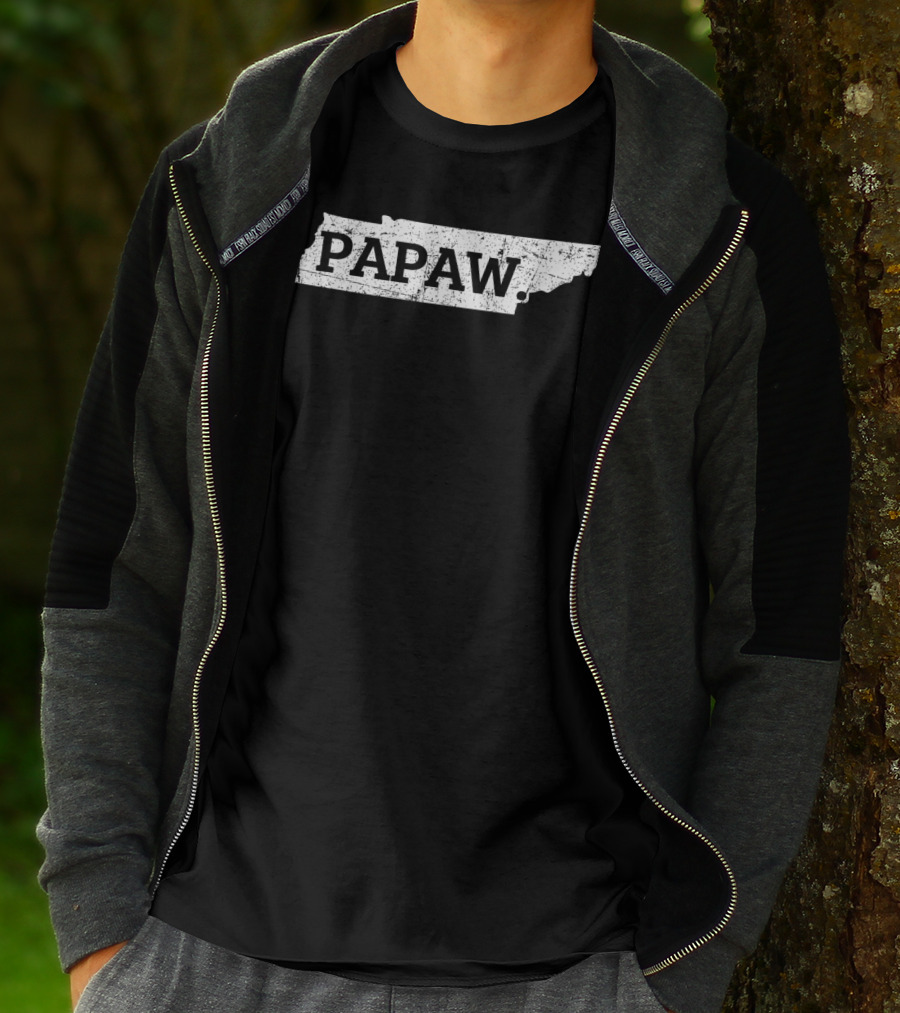 Papaw Tennessee State Map T-Shirt