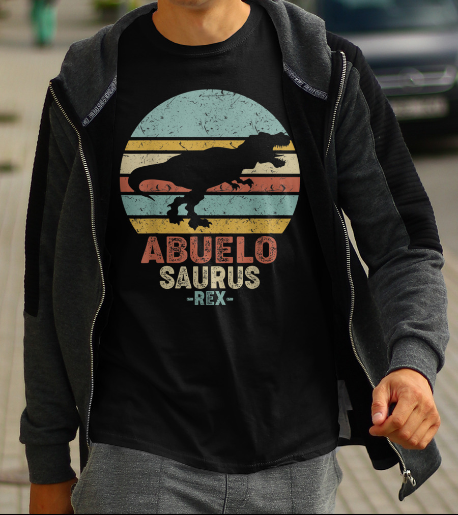 Abuelo Saurus Rex Vintage Dinosaur T-Shirt