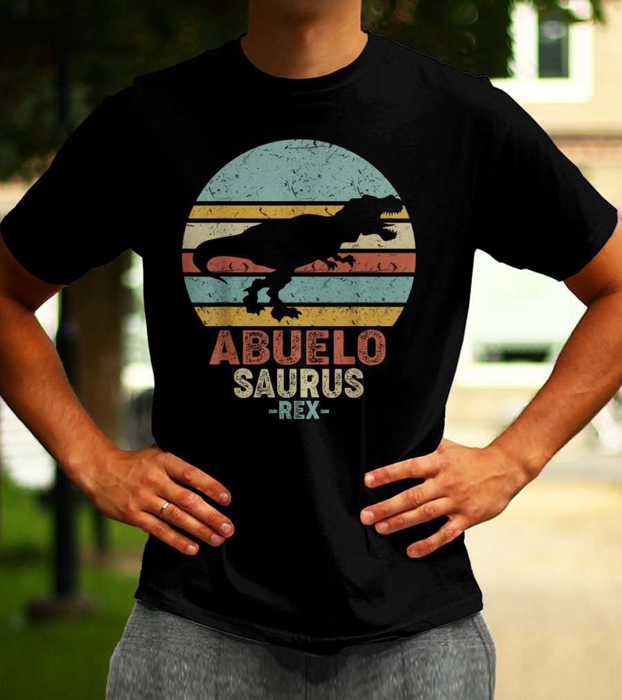 Abuelo Saurus Rex Vintage Dinosaur T-Shirt