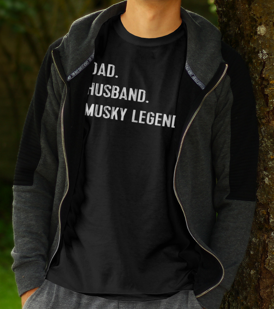Dad Husband Musky Legend T-Shirt