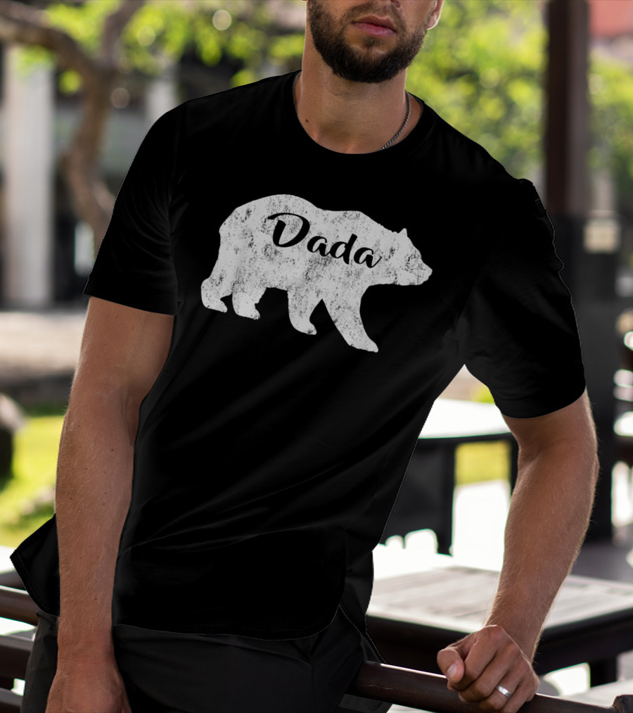 Dada Bear Mens Awesome Camping Gramps T-Shirt