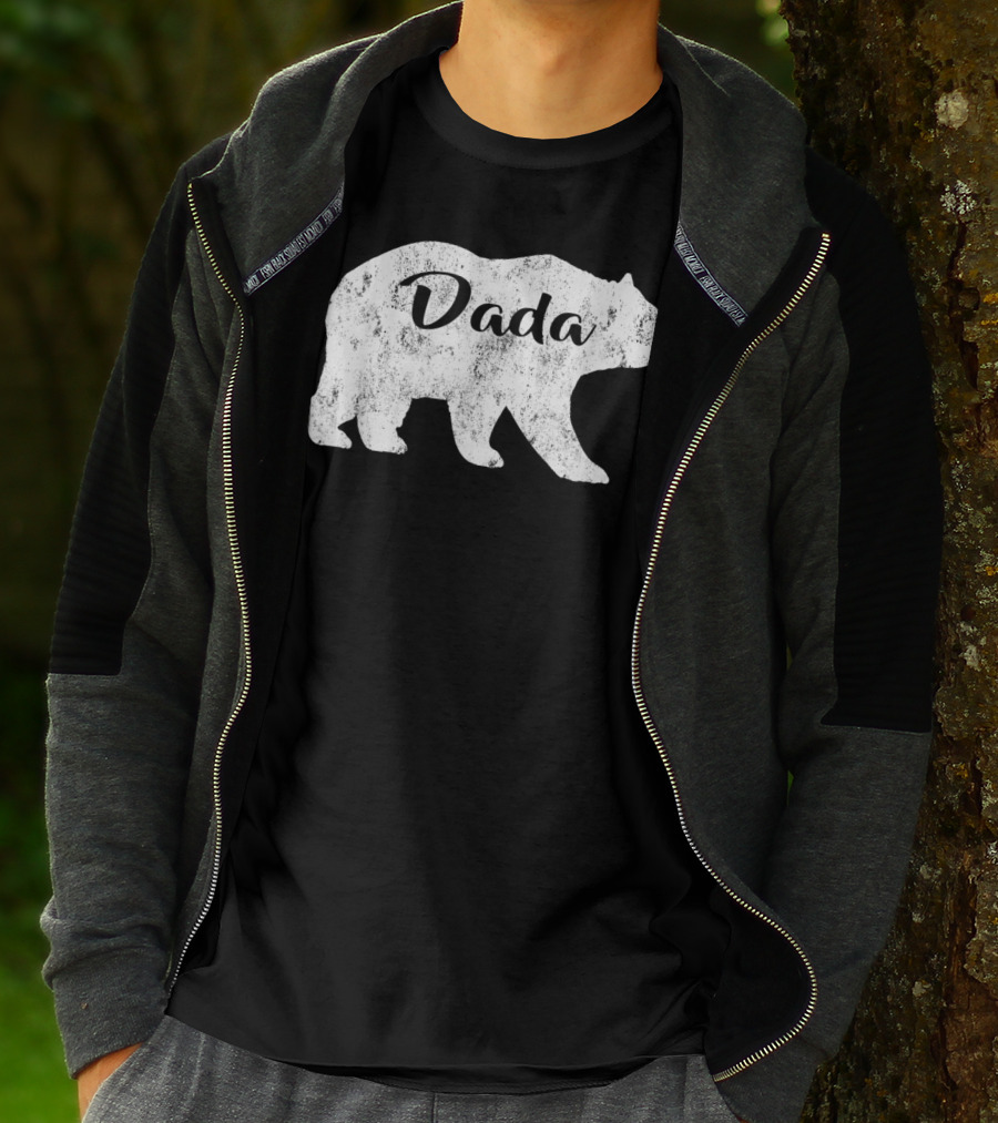 Dada Bear Mens Awesome Camping Gramps T-Shirt