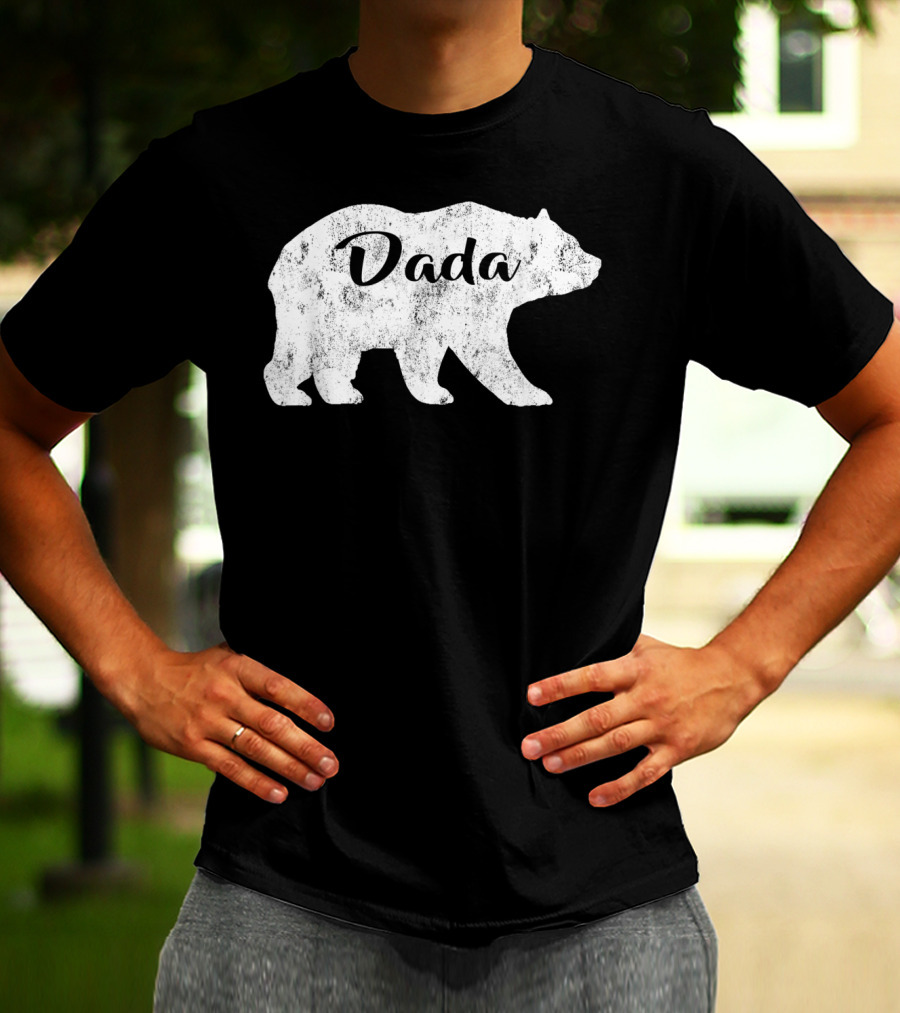 Dada Bear Mens Awesome Camping Gramps T-Shirt
