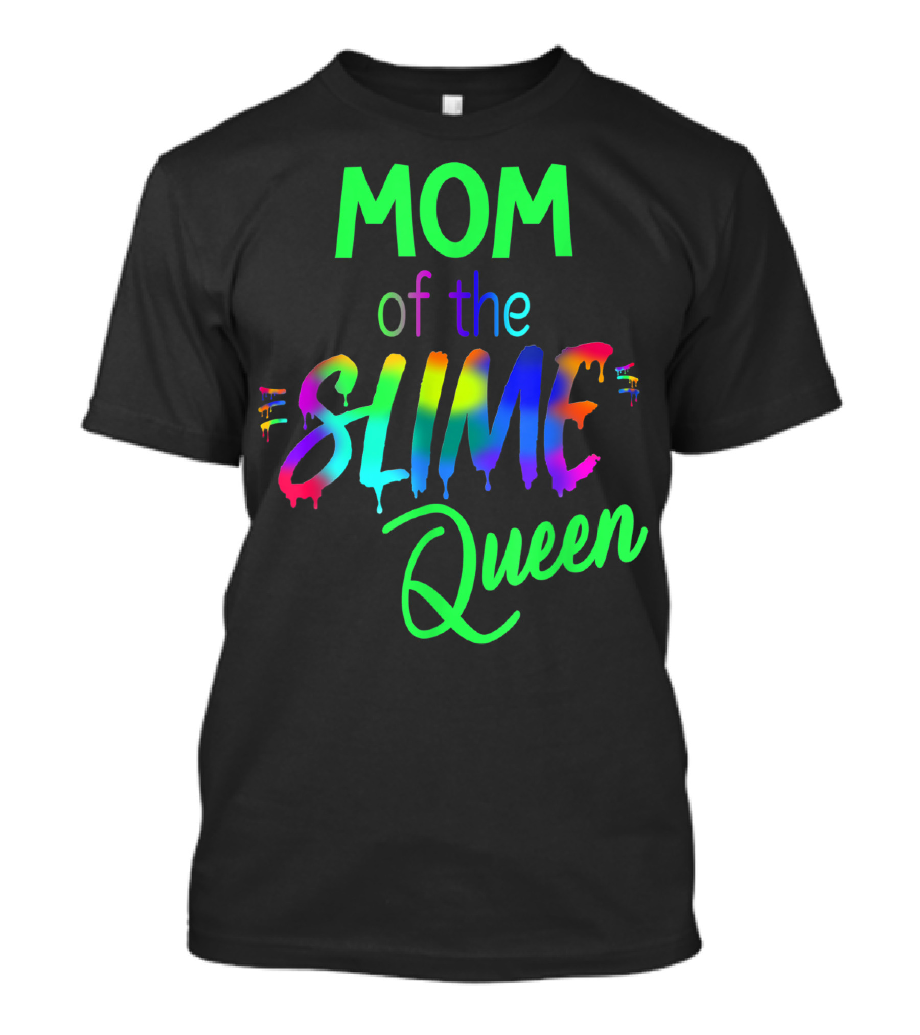 Mom Of The Slime Queen Birthday Outfit Matching Out T-Shirt