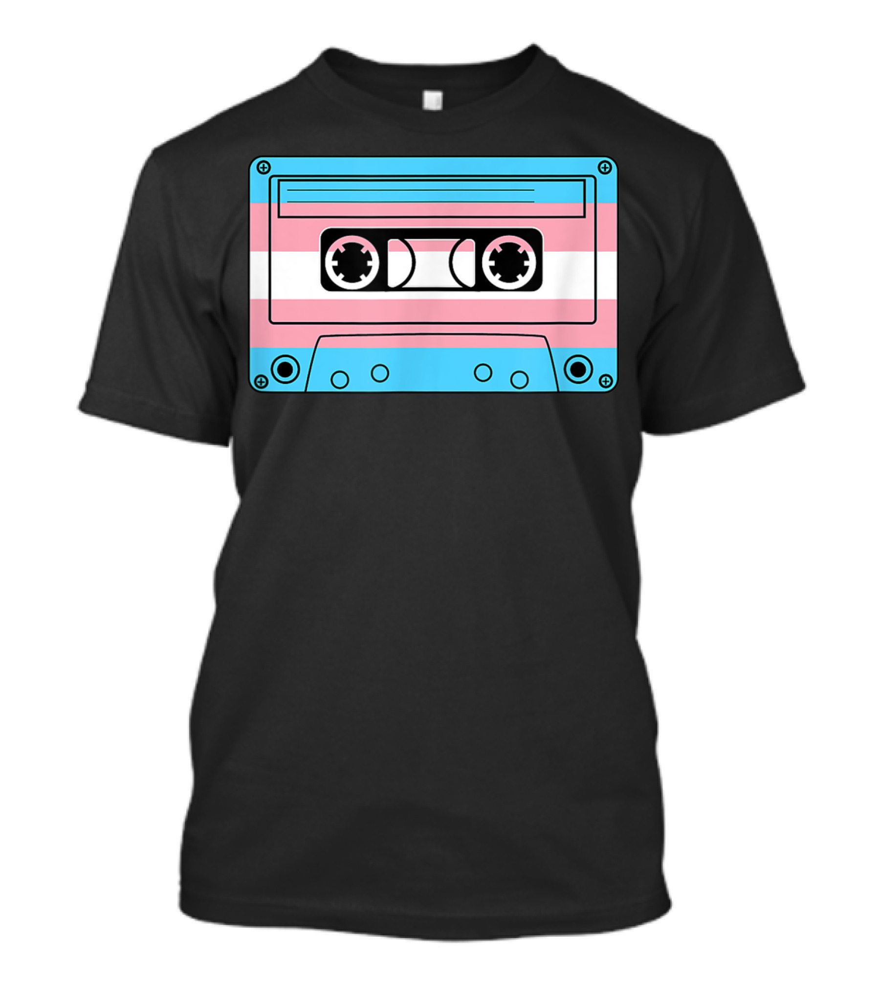 Transgender Pride Month Trans Flag Cassette Tape T-Shirt