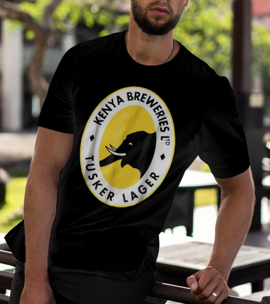 Kenya Breweries Ltd Tusker Lager African Elephant Icon T-Shirt