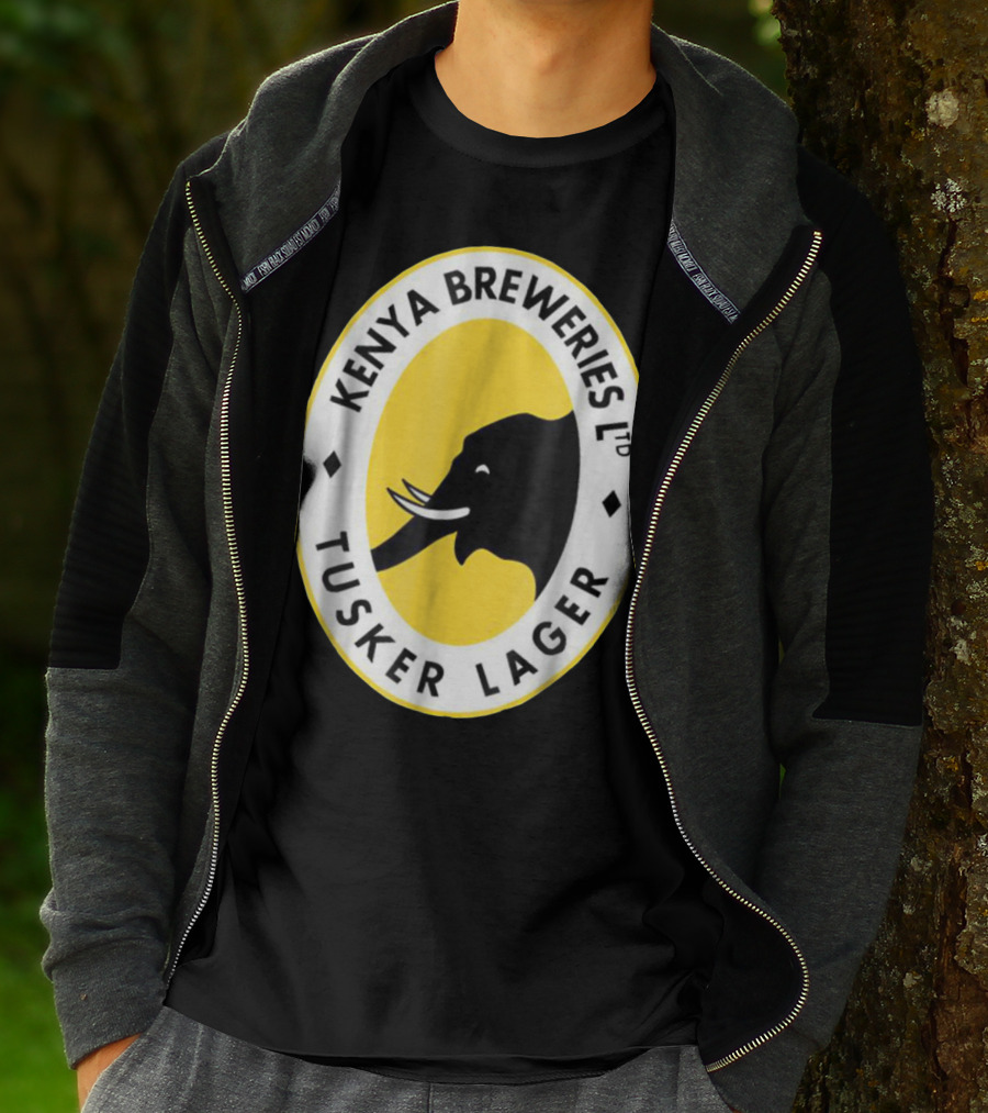Kenya Breweries Ltd Tusker Lager African Elephant Icon T-Shirt
