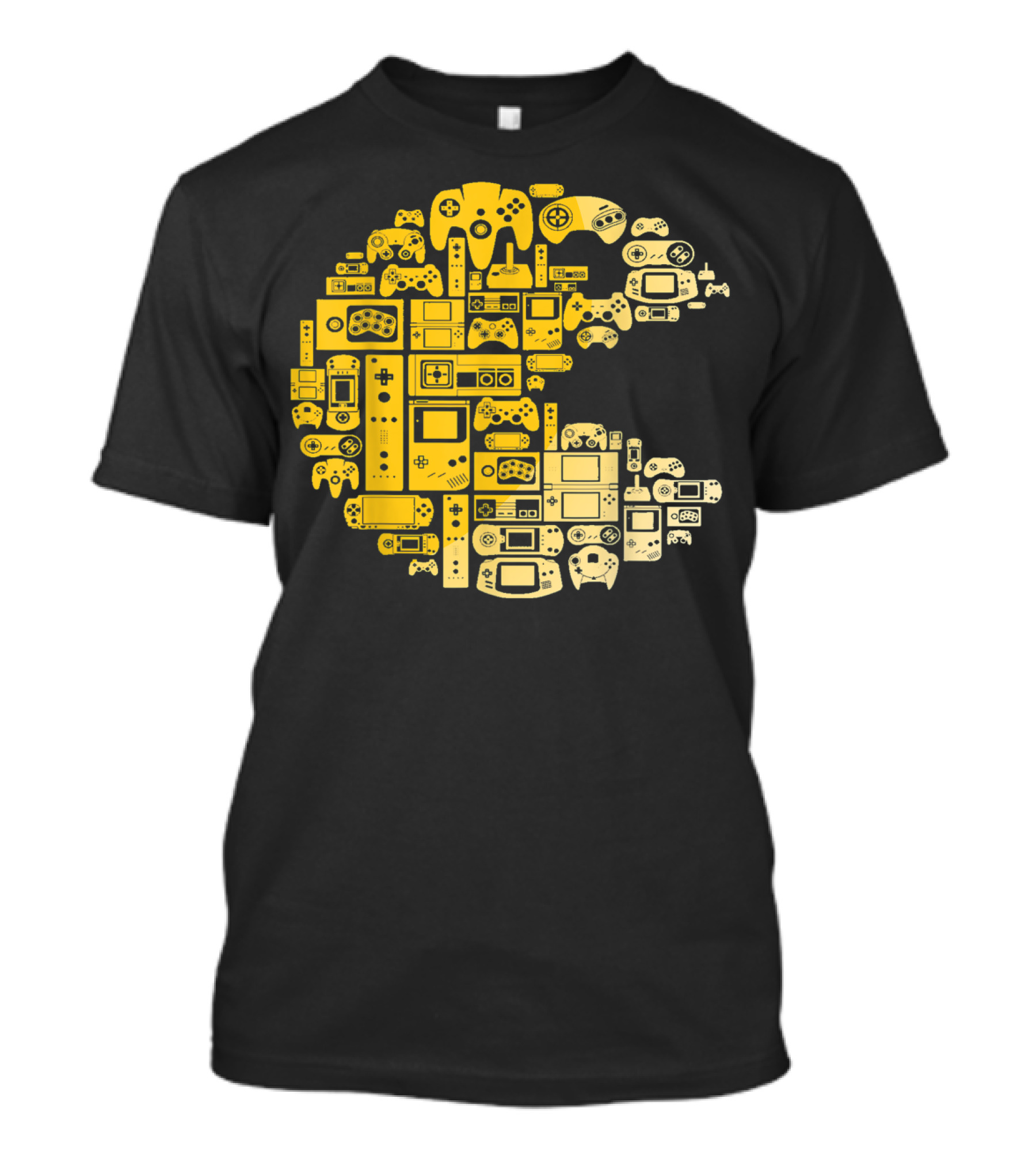 Funny Video Gamer Controllers Pac-Man Compilation For Video Game Players T-Shirt