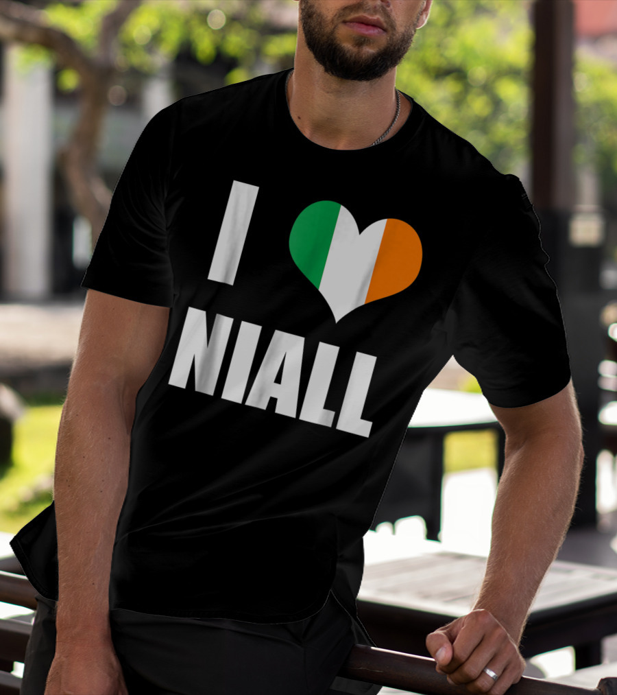 I Heart Niall With Ireland Flag Colors T-Shirt