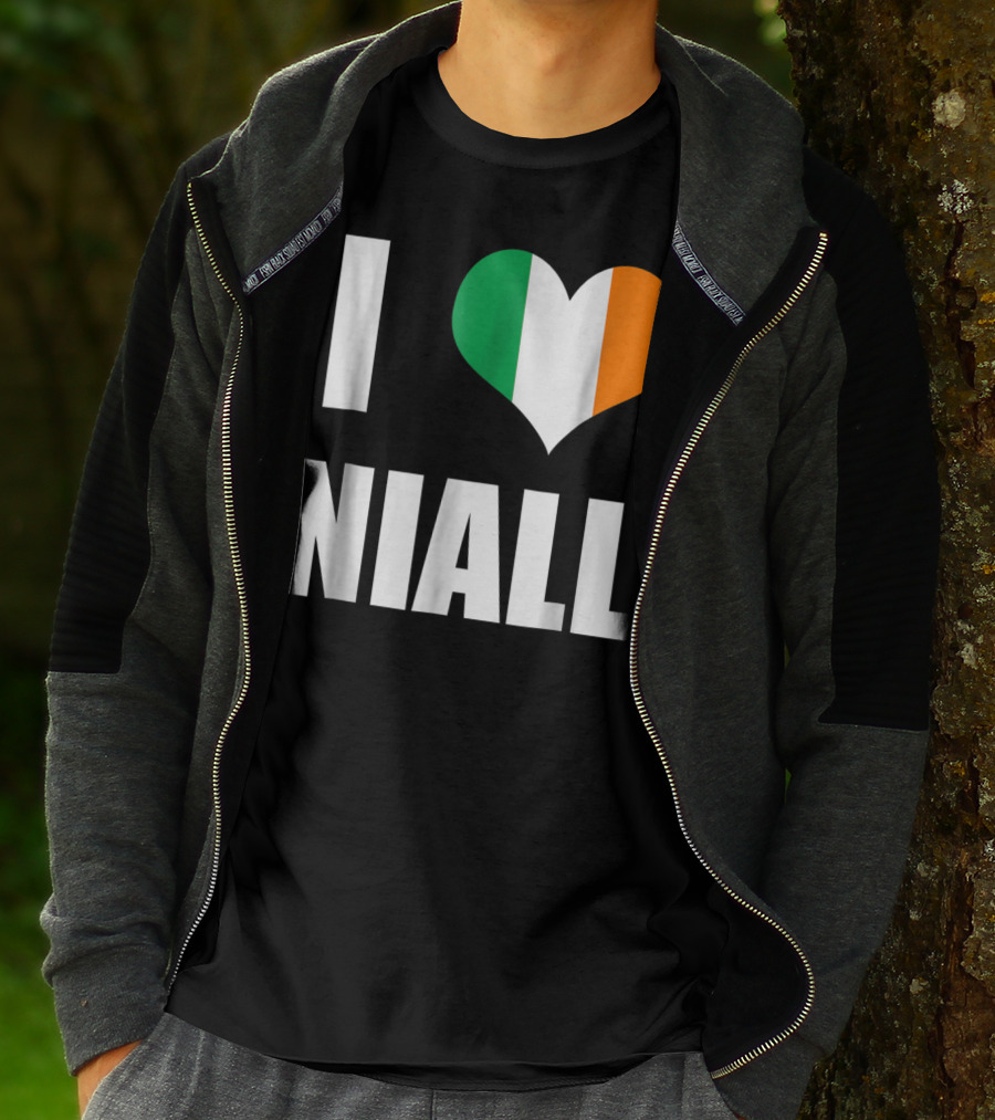 I Heart Niall With Ireland Flag Colors T-Shirt