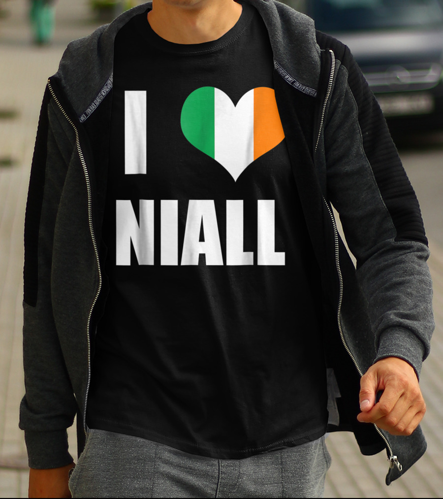 I Heart Niall With Ireland Flag Colors T-Shirt