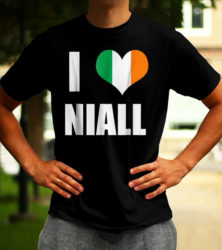 I Heart Niall With Ireland Flag Colors T-Shirt