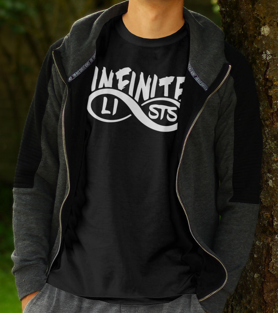INFINITE LISTS Logo With Infinity T-Shirt