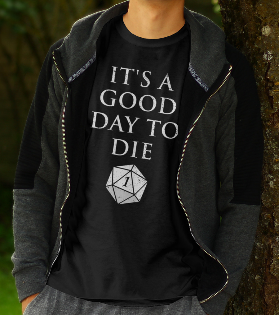 It's A Good Day To Die RPG D20 Dice Roll One T-Shirt