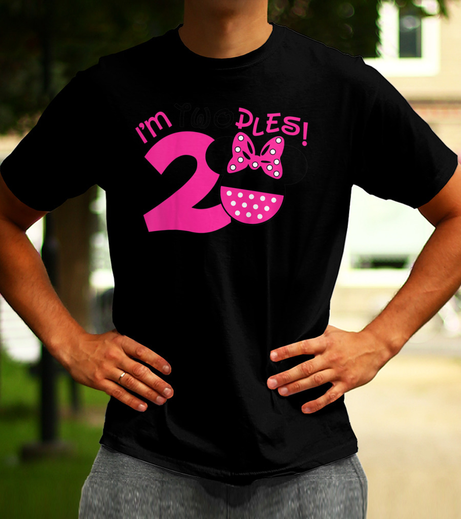 I'm Two Ples Mouse 2nd Birthday T-Shirt