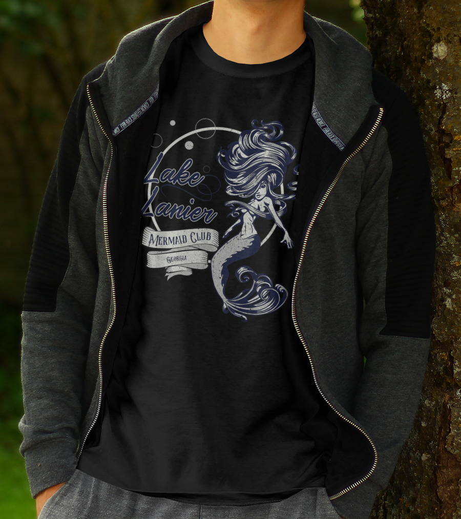 Lake Lanier Mermaid Club Georgia Vintage Mermaid T-Shirt