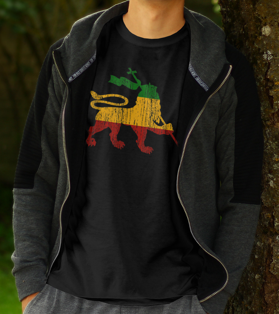 Lion Of Judah Rastafari Rasta Reggae Jamaica T-Shirt