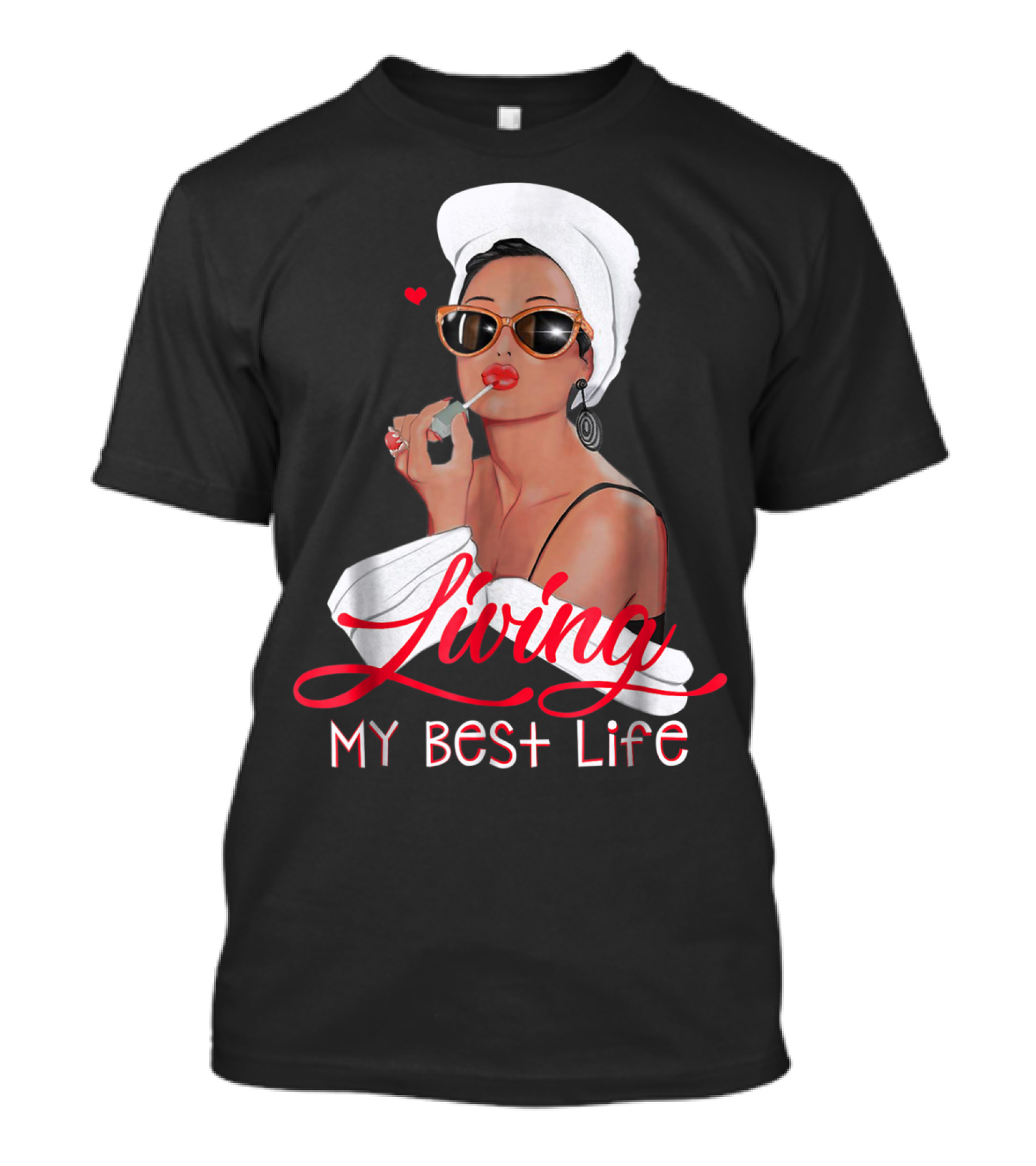 Living My Best Life Awesome For Girl Retro Glam T-Shirt