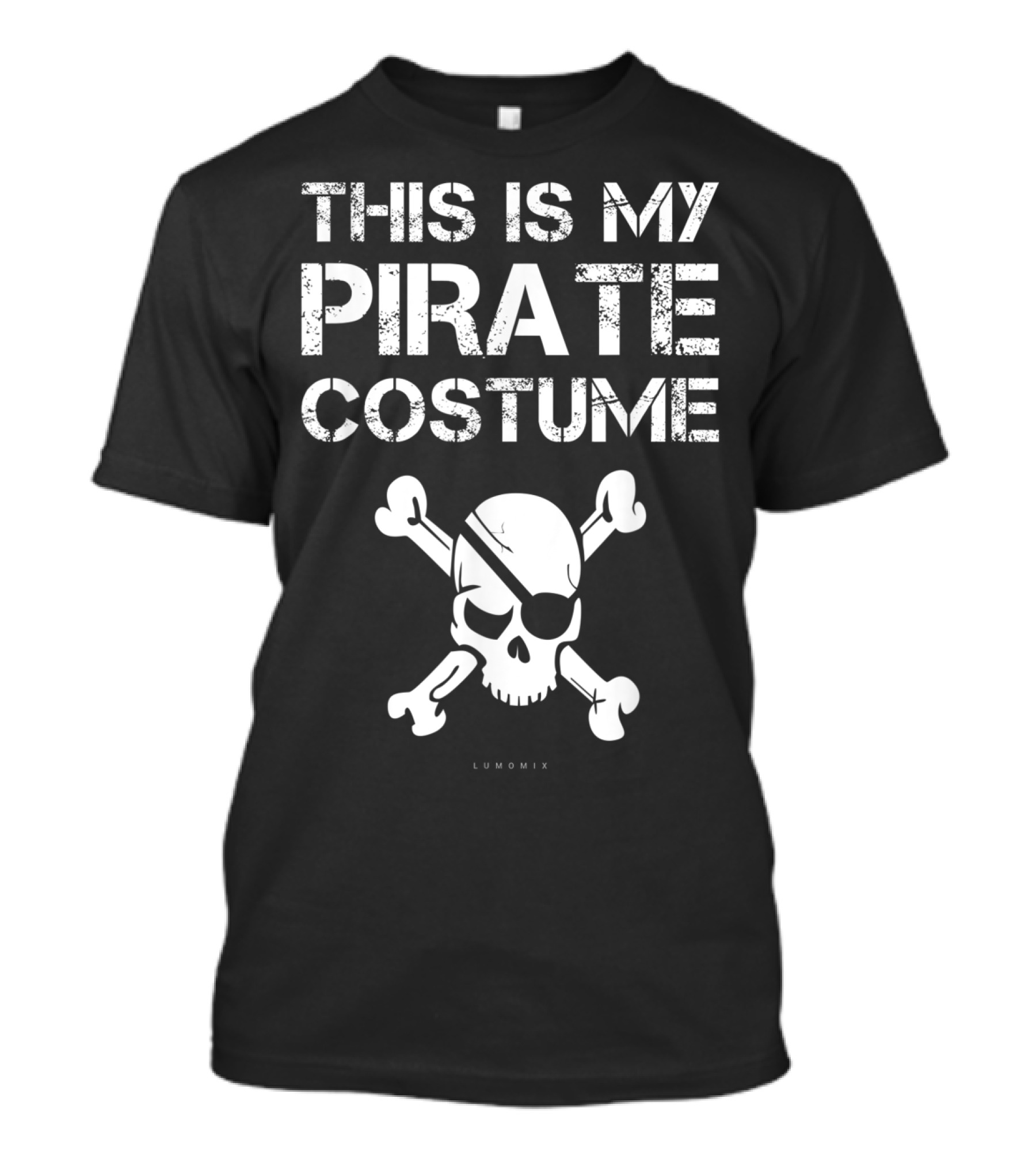 This Is My Pirate Costume Skull Crossbones Funny Pirate T-Shirt