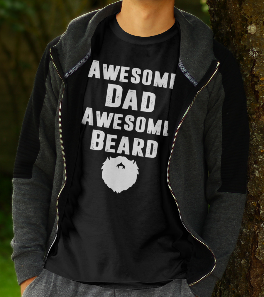 Awesome Dad Awesome Beard T-Shirt