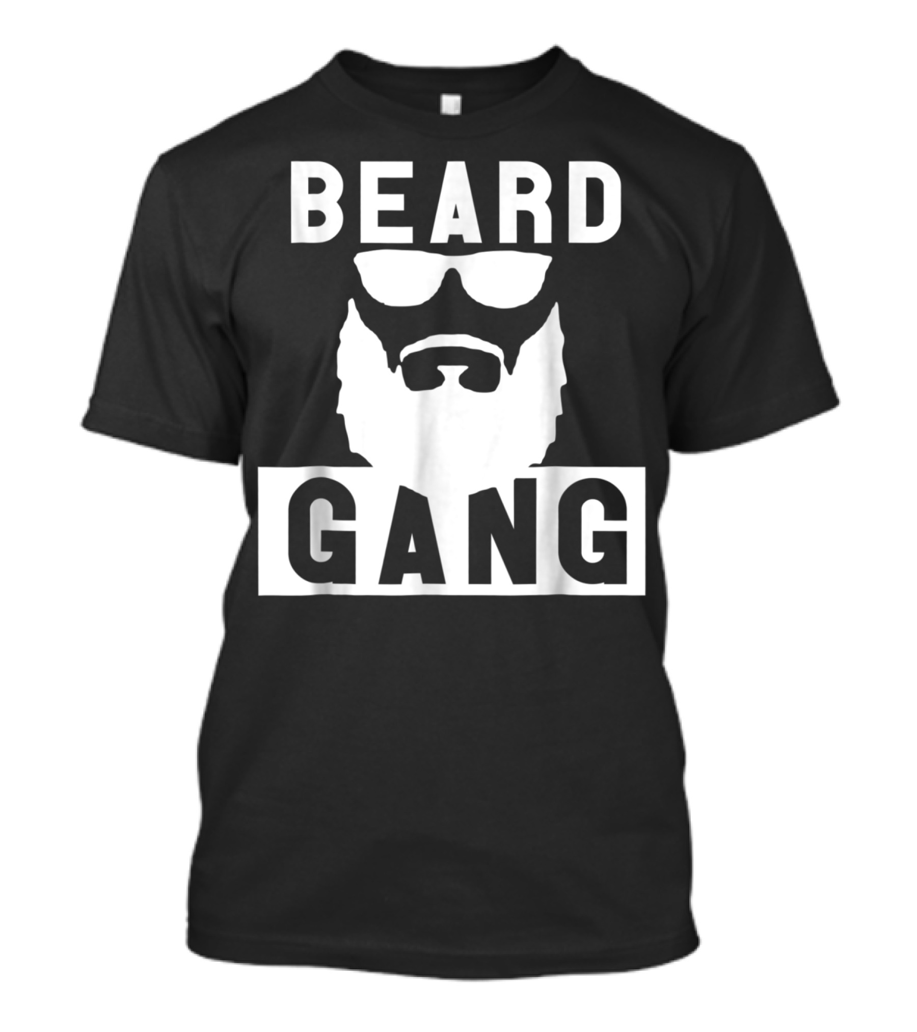 Beard Gang Beard And Mustache Sunglasses T-Shirt