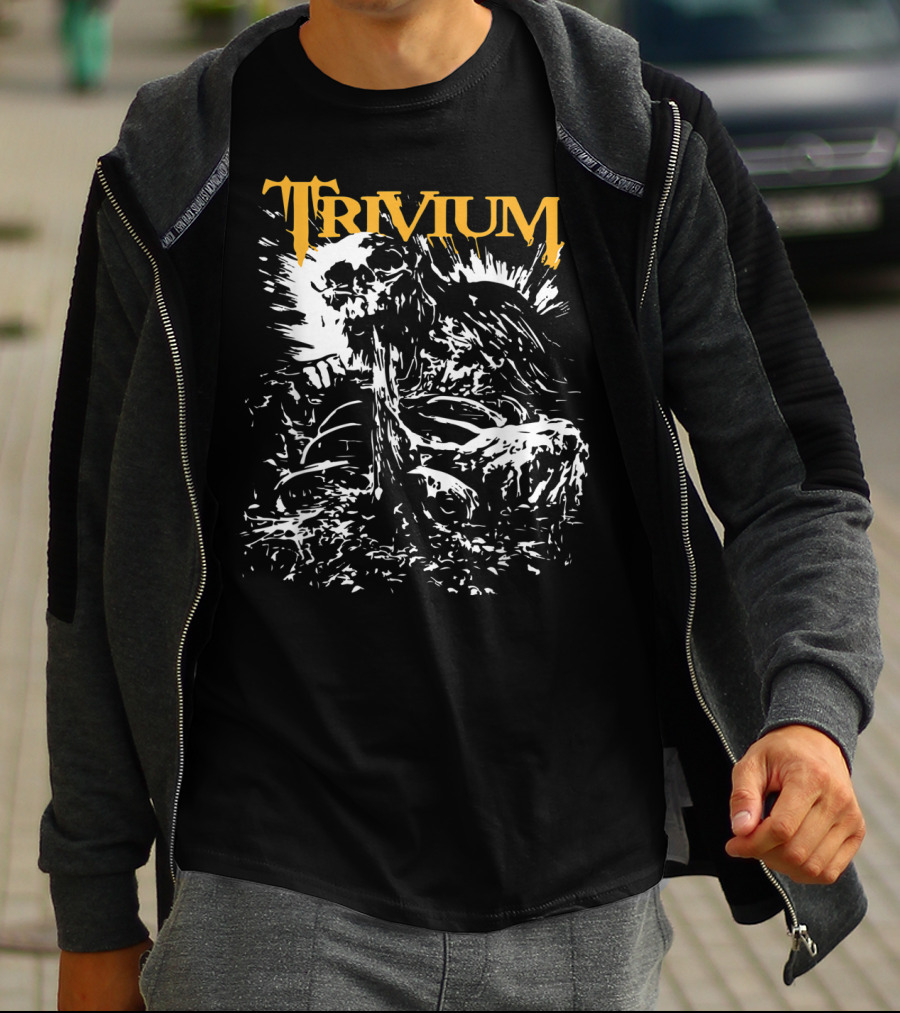 Trivium Heavy Metal Skull T-Shirt