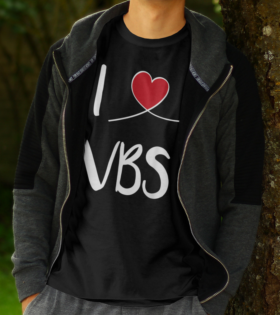 I Love VBS Cute Christian Vacation Bible School T-Shirt