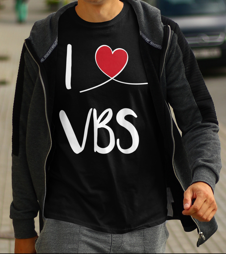 I Love VBS Cute Christian Vacation Bible School T-Shirt