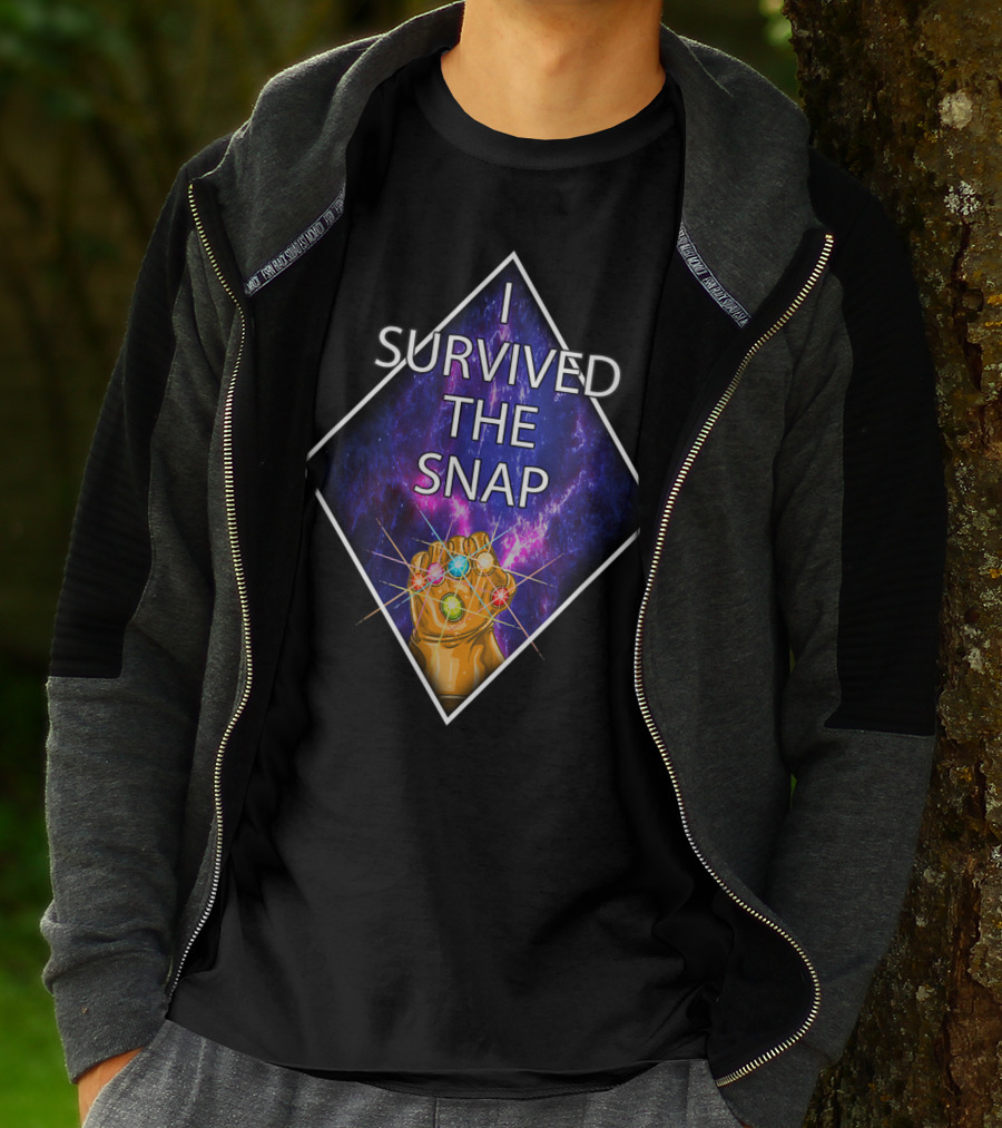 I Survived The Snap Infinity Gauntlet Humor Kirbi T-Shirt