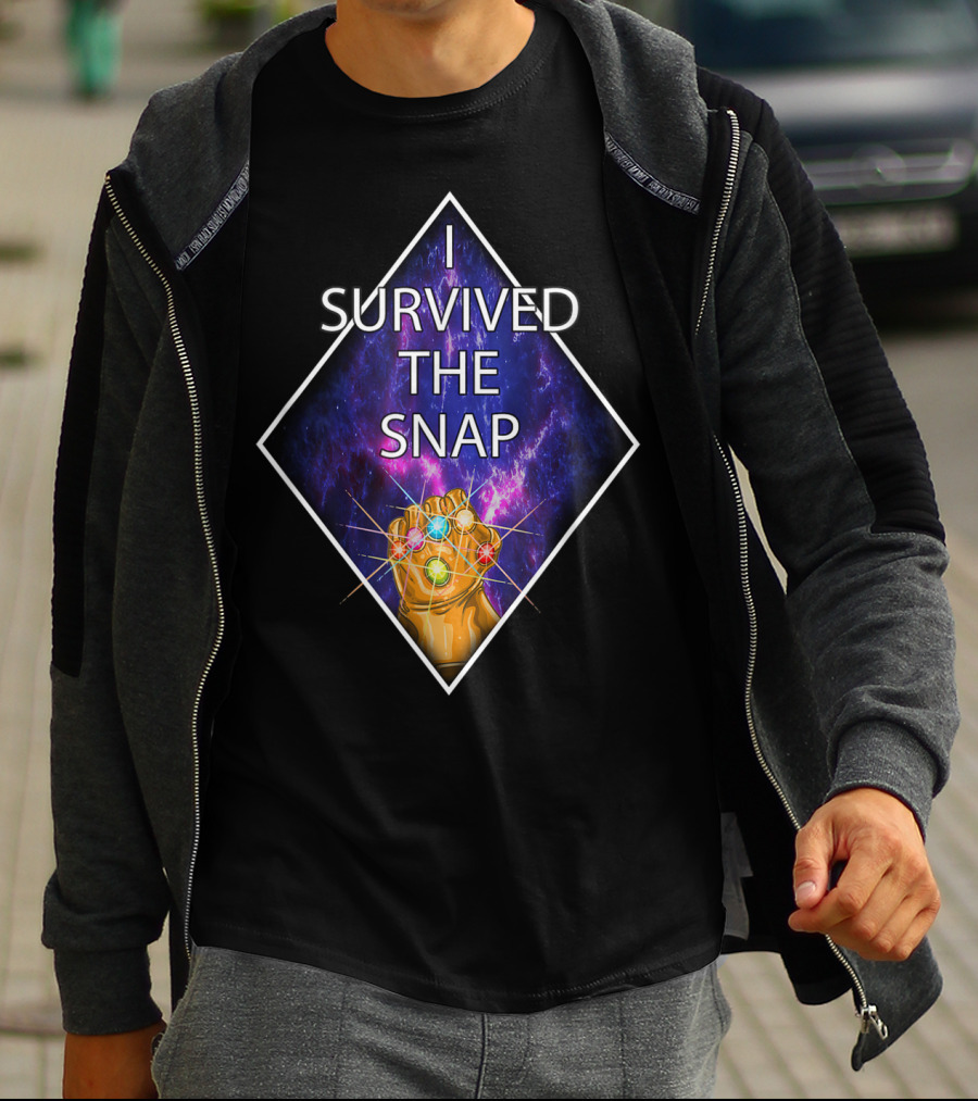 I Survived The Snap Infinity Gauntlet Humor Kirbi T-Shirt