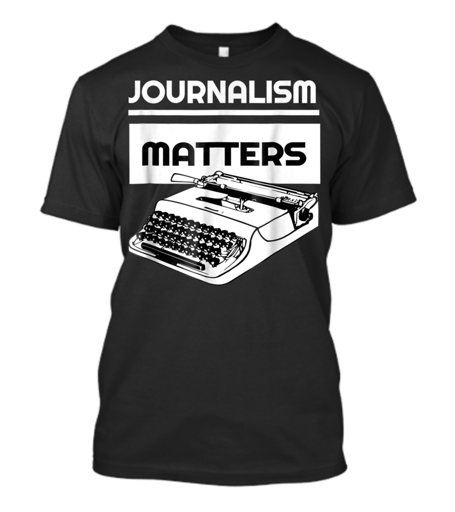 Journalism Matters Typewriter NotTheEnemy Free Press T-Shirt