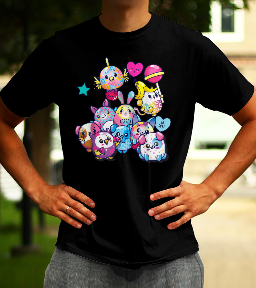 Pikmi Pops Friends So Cute Party With Colorful Characters T-Shirt