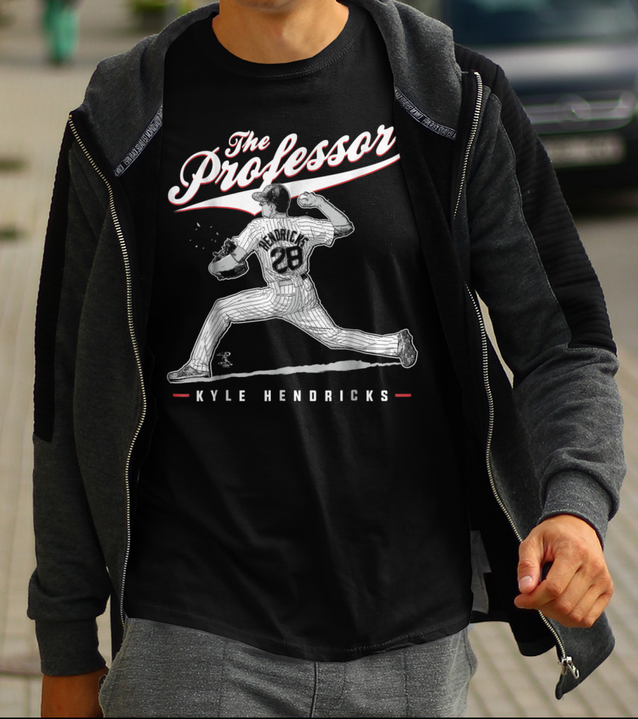 Kyle Hendricks The Professor 28 Pitching Legend T-Shirt