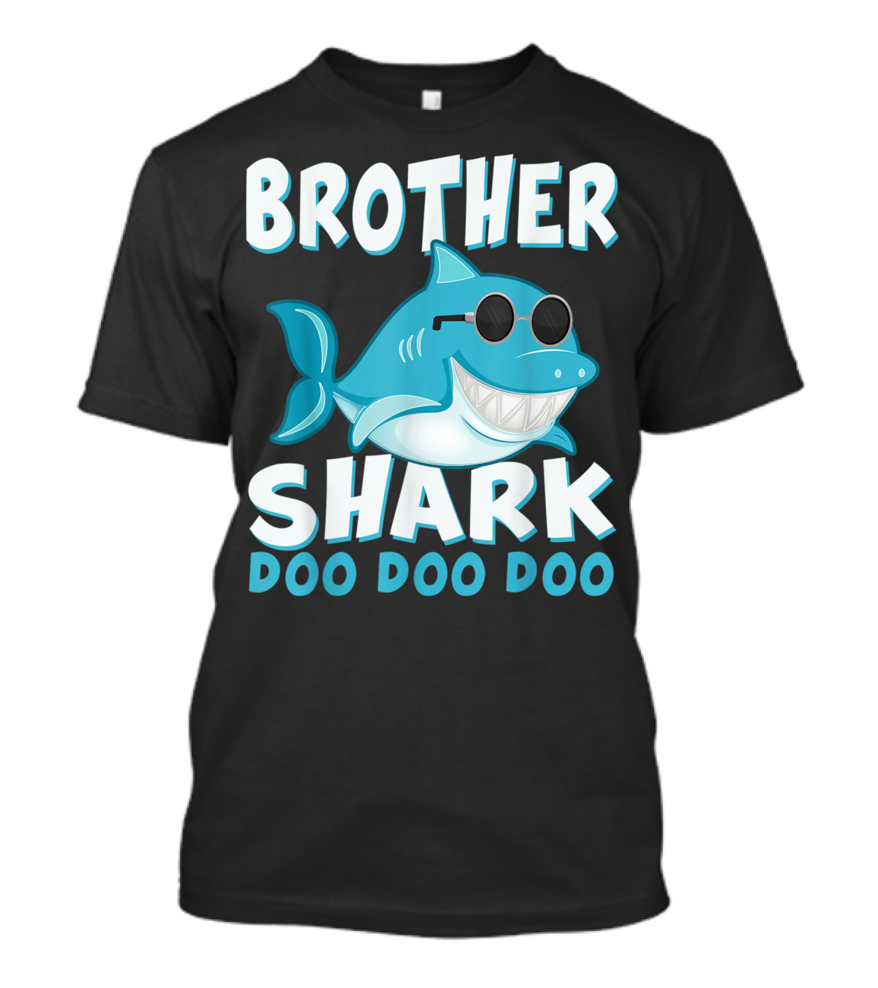 Brother Shark Doo Doo Doo Retro Vintage Father's Day T-Shirt