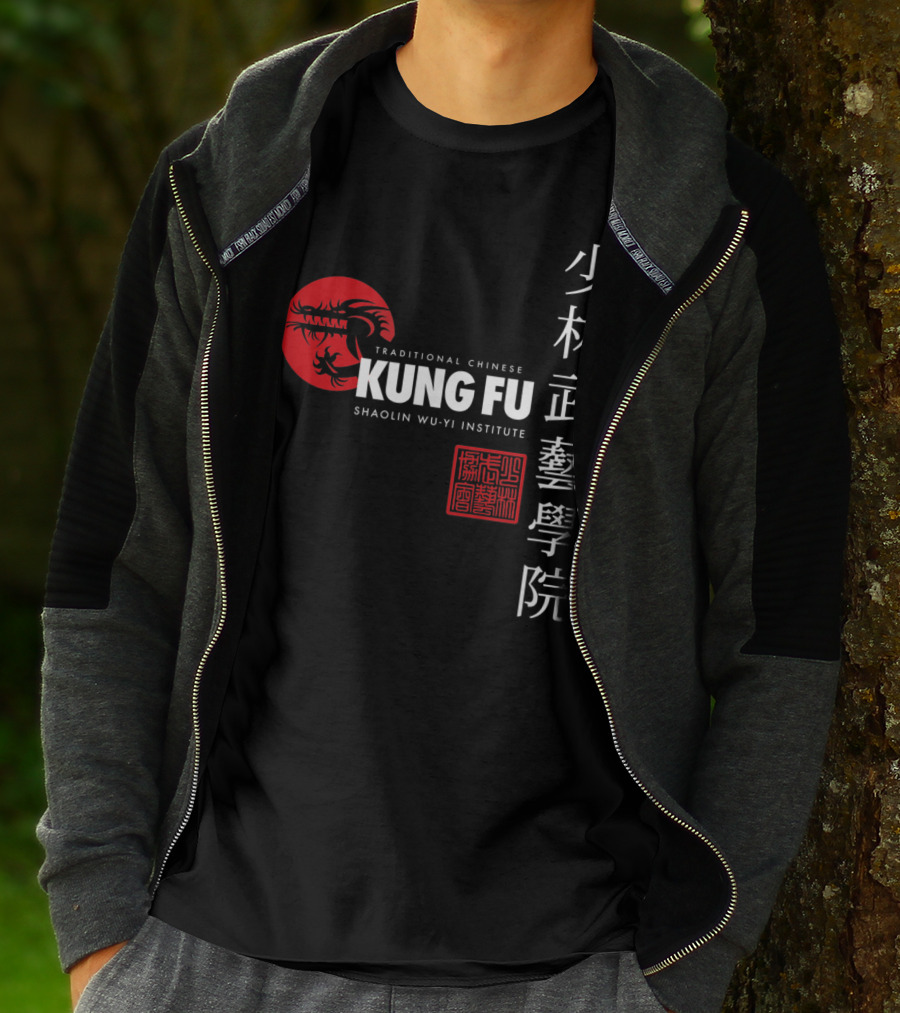 Shaolin Wu Yi Institute Traditional Chinese Kung Fu Martial Arts T-Shirt