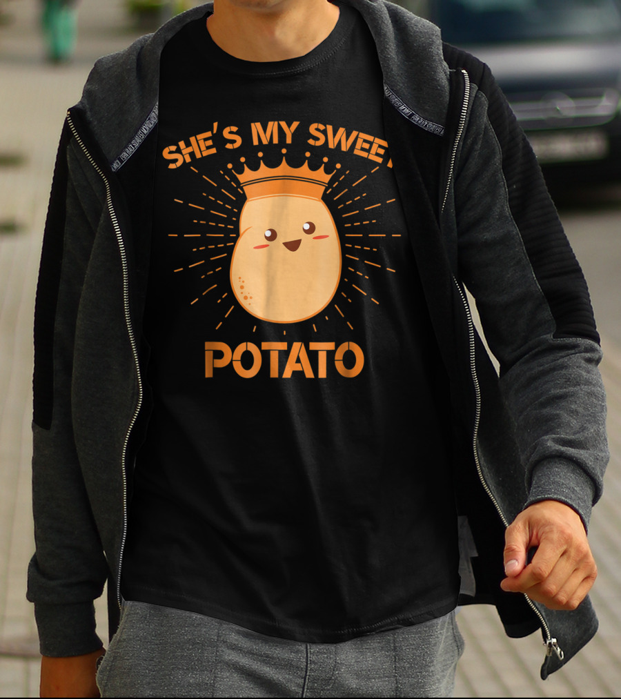 She's My Sweet Potato Potato King Cute Cartoon T-Shirt