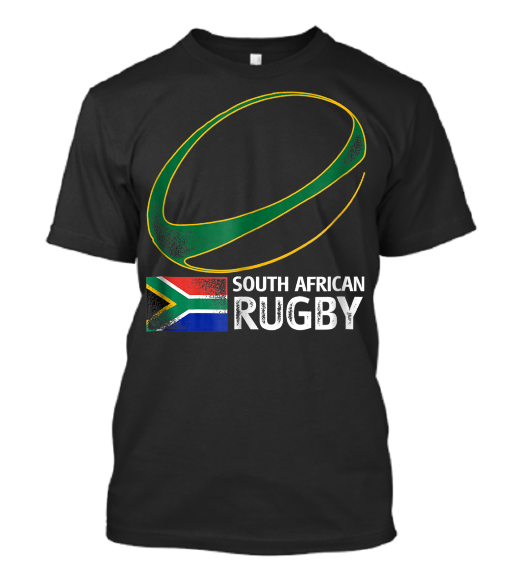 South African Rugby Springbok Flag Emblem South Africa T-Shirt