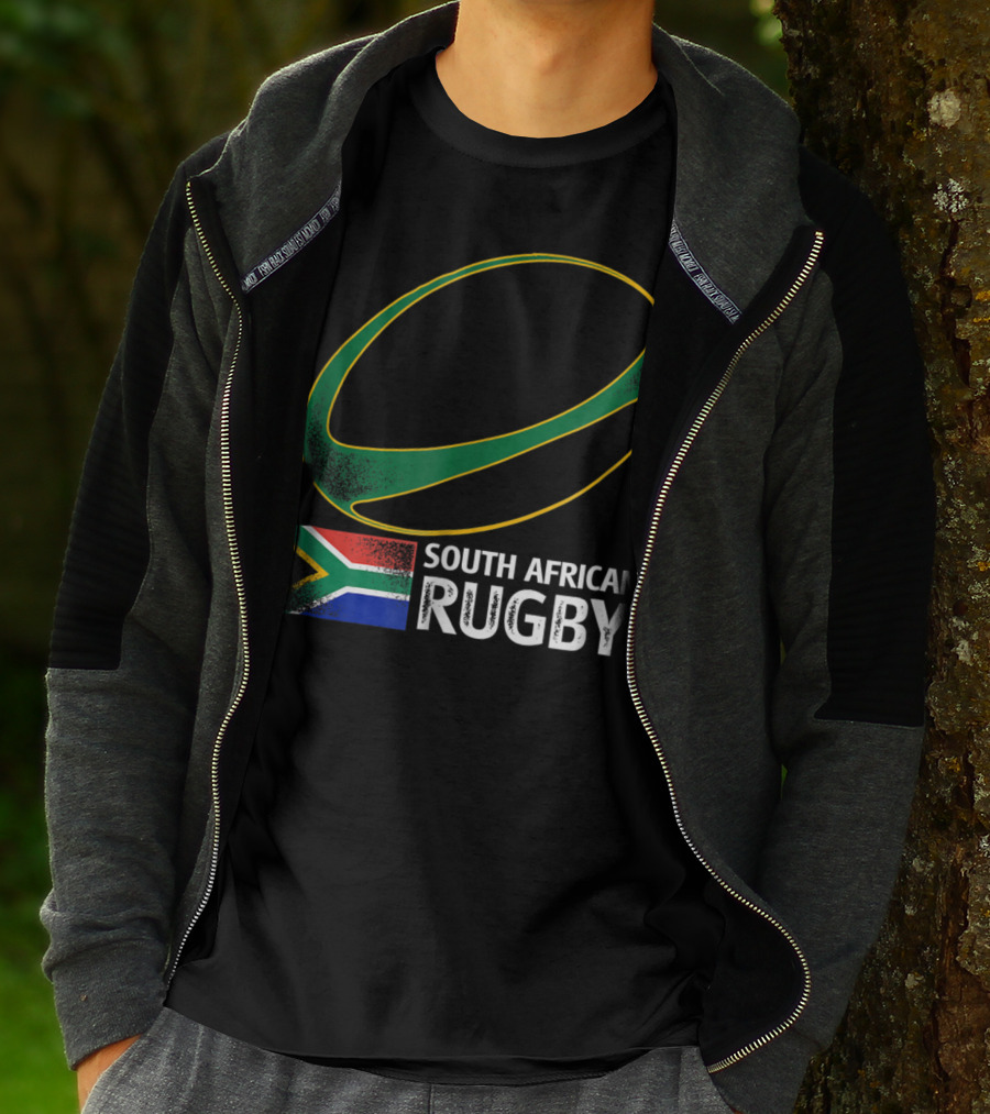 South African Rugby Springbok Flag Emblem South Africa T-Shirt