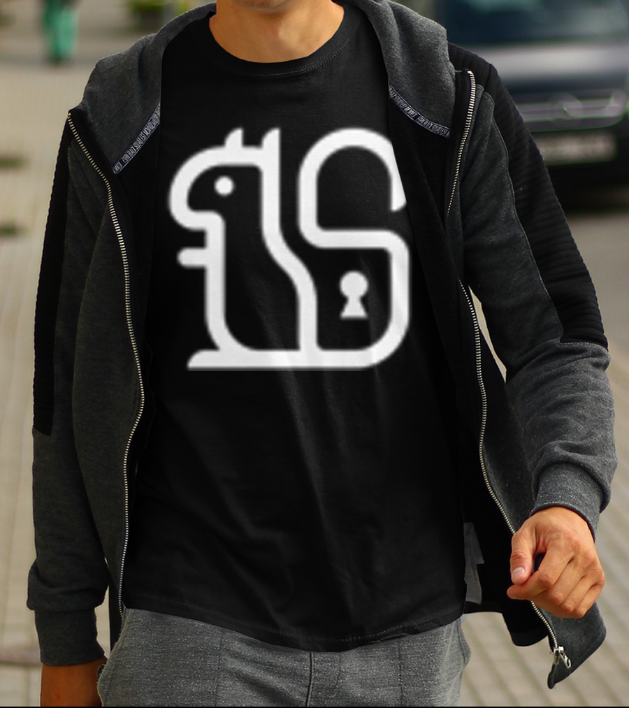 SQRL Secure Quick Reliable Login Simply Secure Lock Keyhole Squirrel T-Shirt