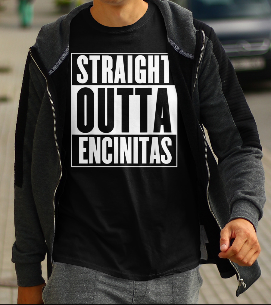 Straight Outta Encinitas California City Pride Urban T-Shirt