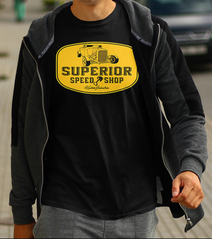 Superior Speed Shop Kustom Industries Retro Hot Rod T-Shirt