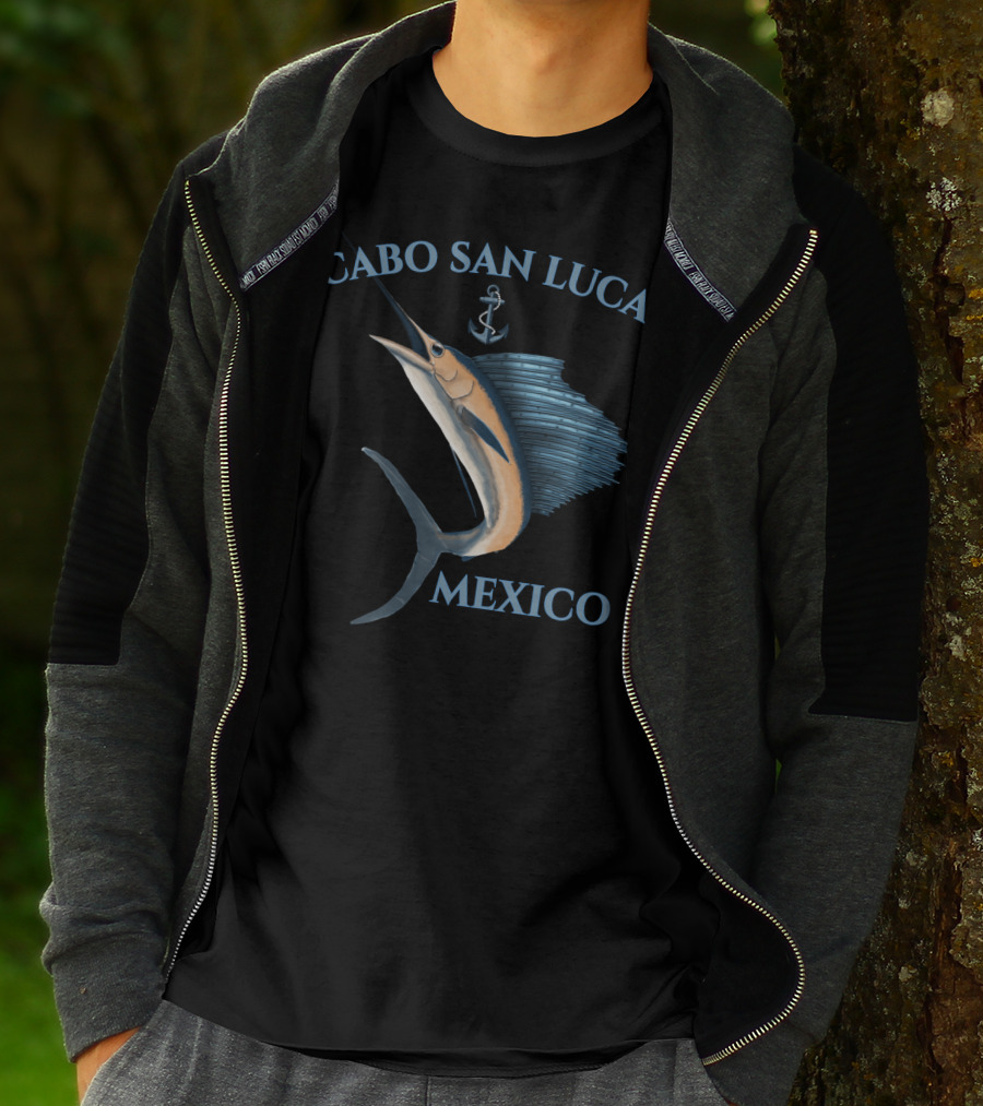 Cabo San Lucas Mexico Swordfish Marlin Anchor T-Shirt