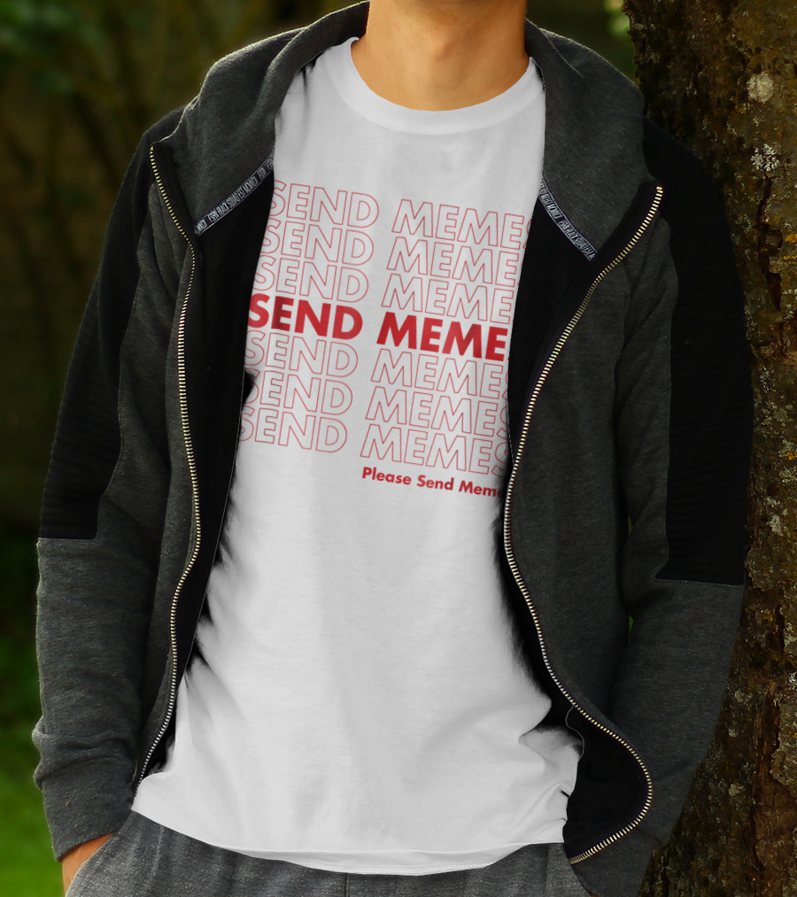 Please Send Memes Pattern Thank You Send Memes Plastic Bag T-Shirt