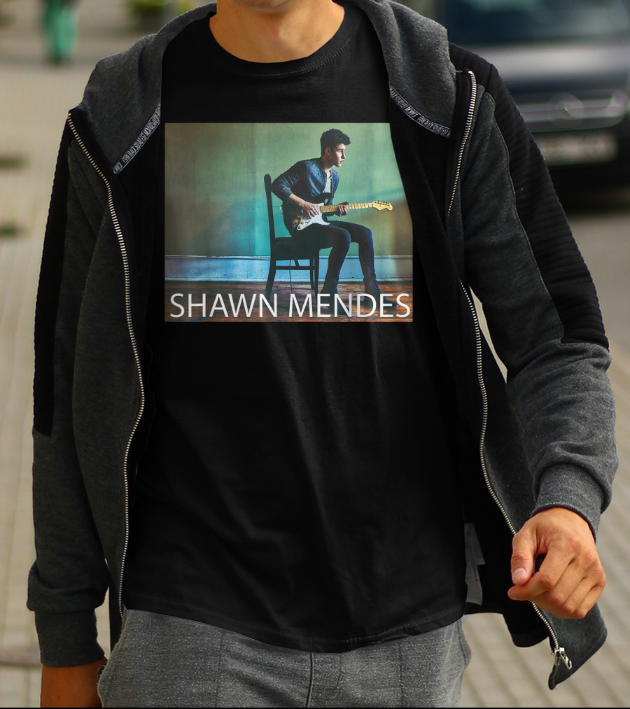 SHAWN MENDES Three Empty Words Mendes Guitar Player T-Shirt