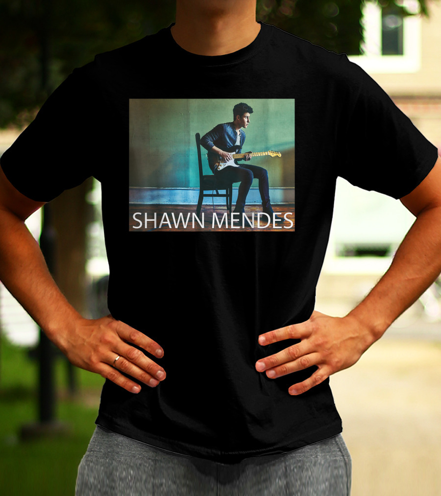 SHAWN MENDES Three Empty Words Mendes Guitar Player T-Shirt