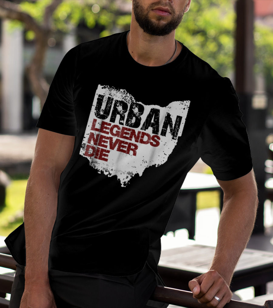 Urban Legends Never Die Ohio State Map T-Shirt