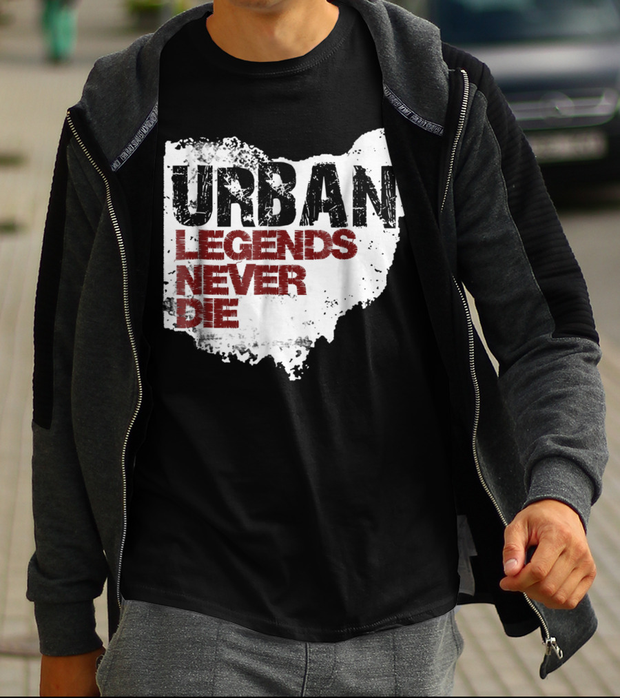 Urban Legends Never Die Ohio State Map T-Shirt