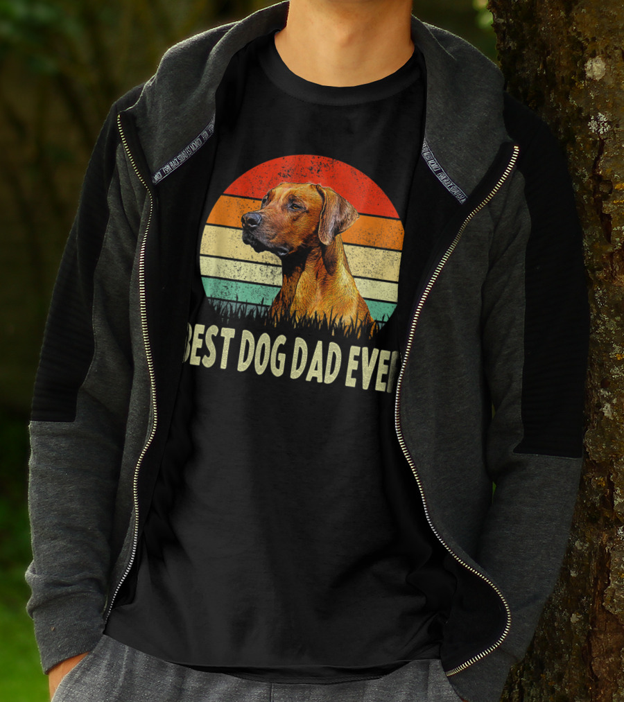Vintage Best Dog Dad Ever Retro Canine T-Shirt