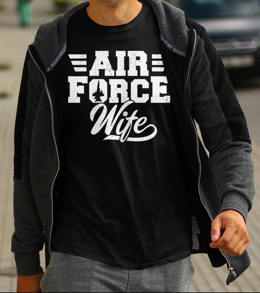 Air Force Wife Proud Wifey Air Force T-Shirt