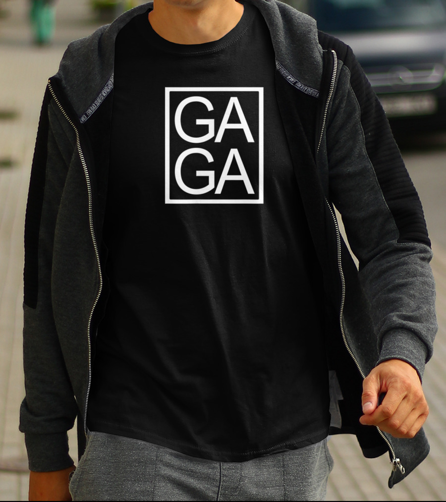 GAGA Novelty Unique Graphic GA GA Box T-Shirt